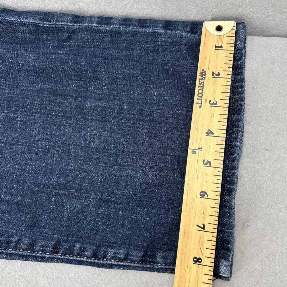 7 For All Mankind Austyn Straight Leg Jeans Dark Wash Men Size 40x32 Stretch - Picture 8 of 10